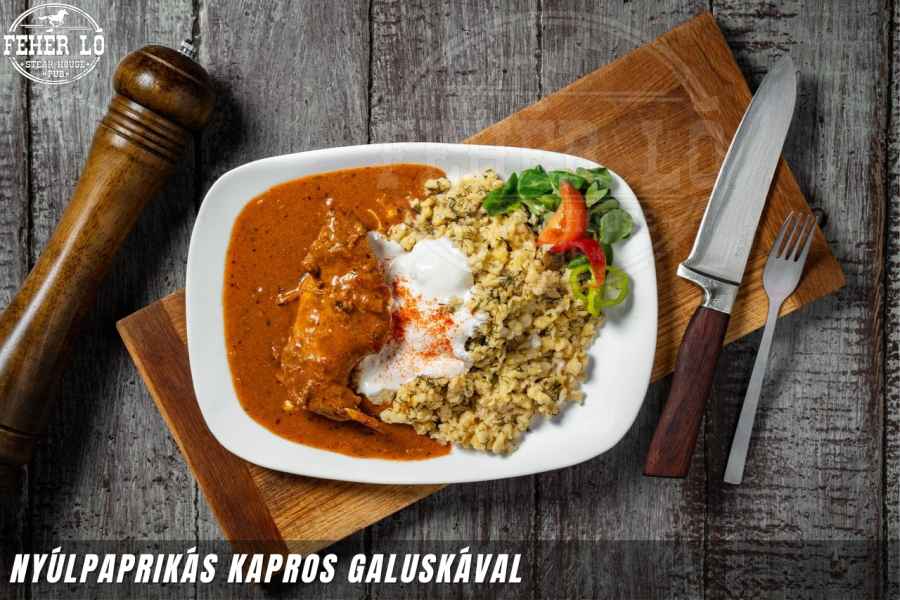 Nyúlpaprikás kapros galuskával